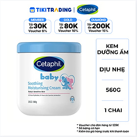 Kem Dưỡng Ẩm Làm Dịu Cho Bé Cetaphil Baby 566G
