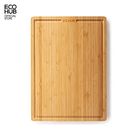 Thớt gỗ tre tự nhiên ECOHUB có tay cầm size 28x38cm | EH099 (Bamboo Cutting Board) Không có đánh giá