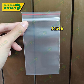 Mua 100g Túi zip chỉ đỏ loại dày đẹp - Ấn vào chọn size - (bịch PE vuốt mép đựng phụ kiện  gia vị  thực phẩm  thuốc tây)