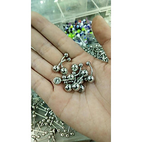 Khuyên rốn Basic một đầu đá không gỉ ( ảnh thật25k 1 chiếc - XUÂN SHOP CHUYÊN KHUYÊN NHẬP THÁI
