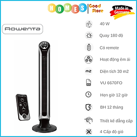 Mua Quạt Không Cánh ROWENTA VU 6670FO  4 Cấp Độ Gió  Độ Ồn Cực Thấp 35 dB  Góc Xoay 180 Độ  Công Suất 40W - Hàng Nhập Khẩu Đức