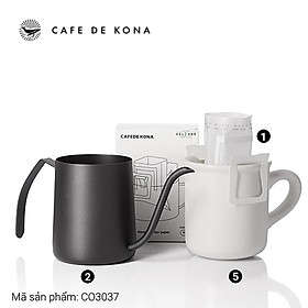 Mua Combo pha cà phê phin giấy túi lọc Nhật Bản CAFE DE KONA