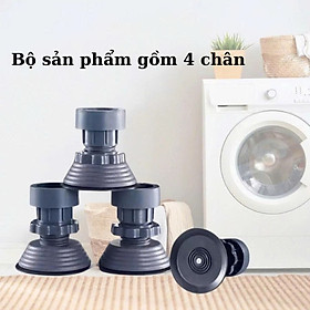 Set  4 đế nhựa  chống rung ,chống ồn ,chống trượt  kê máy giặt ,tủ lạnh , ,độ bền cao phù hợp tất cả các loại máy 