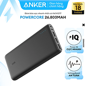 Mua Pin Sạc Dự Phòng Anker PowerCore 26800mAh - A1277H11 (Đen) - Hàng Chính Hãng