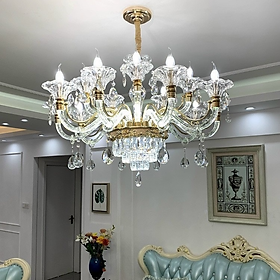 Mua Đèn chùm SLAYDER pha lê 15 tay phong cách hiện đại  sang trọng - kèm bóng Led chuyên dụng