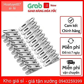Mua Vỉ 20 kẹp quần áo bằng inox siêu bền không hoen gỉ