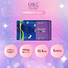 Băng vệ sinh ban đêm Doctor Care 33.8cm chiết xuất thảo dược  the mát sảng khoái cho cả đêm dài