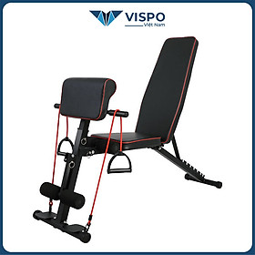 Ghế Tập Thể Hình Đa Năng Gấp Gọn - Ghế Tập Cơ Bụng Tại Nhà Khung Hợp Kim Tải Trọng 150kg, Bọc Da PU, Sử Dụng Tập Cơ Bụng, Cơ Tay, Cơ Ngực và Hỗ Trợ Ngồi Đẩy Tạ