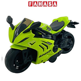 Đồ Chơi Siêu Xe Môtô Tốc Độ Chạy Trớn - Kingdom Toys 7607 (850-7) - Màu Xanh Lá