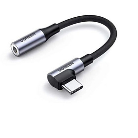 Ugreen UG80723AV167TK bộ chuyển đầu USB Type-C bẻ góc 90 độ ra 3.5mm Audio - HÀNG CHÍNH HÃNG