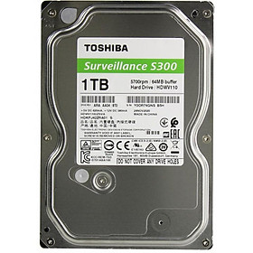 Ổ cứng Toshiba S300 Surveillance HDD 1TB dùng cho đầu ghi camera chính hãng bảo hành 3 năm Hàng Chính Hãng