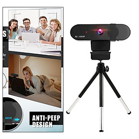 Web Camera with Microphone USB 2.0 120-degree Wide Angle for PC Video Calling Recording Live Streaming Conferencing