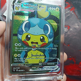 Thẻ Pokemon Sobble nòng nọc xanh Pikachu hóa trang Vmax 1459 d38 30