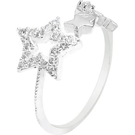 Nhẫn bạc nữ PANMILA mặt Ngôi Sao lấp lánh (NN.A6.B)