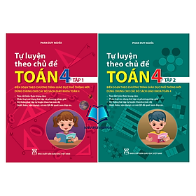 Sách - Combo Tự luyện theo chủ đề toán 4 - tập 1 + 2