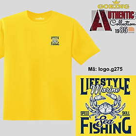 Sea Fishing, mã logo.g275. Áo thun nam nữ in logo đẹp, form unisex. Áo phông GOKING hàng hiệu, quà tặng cao cấp cho gia đình, cặp đôi, lớp nhóm, doanh nghiệp