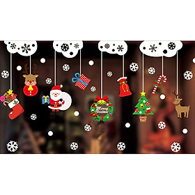 Mua DECAL DÁN KÍNH DÂY TREO CHÂM TRẮNG NOEL