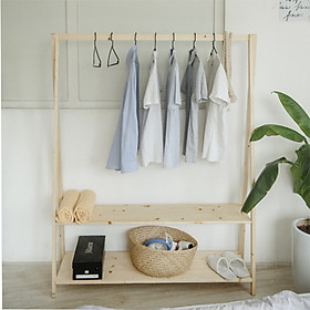 Kệ Gỗ Treo Đồ Chữ A - Kệ gỗ thông Decor/Tủ quần áo phòng ngủ