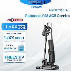 Máy Hút Bụi Lau Nhà Roborock F25 ACE Combo Lực Hút 20.000 Pa Gập 180 Độ - Hàng Chính Hãng