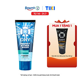 Sữa rửa mặt cho nam Oxy sạch sâu sảng khoái dưỡng ẩm dạng gel Oxy Perfect Hydra Wash 100g