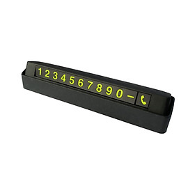 Car Parking Number Plate Dashboard Decoration Notification Phone Number Card