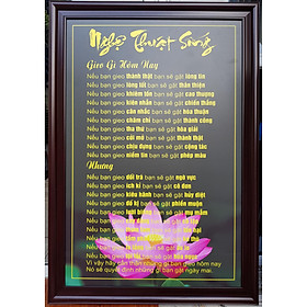 Mua TRANH CHỮ THƯ PHÁP IN DẦU -NGHỆ THUẬT SỐNG