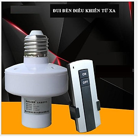 Bô đui đèn điều khiển từ xa sóng RF 315, chuẩn E27 đen