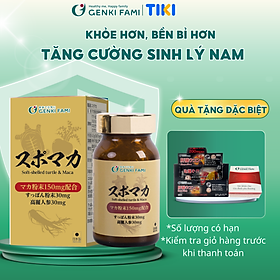 Tăng Cường Sinh Lý Nam Supo Maca Genki Fami Nhật Bản, Chiết Xuất Nhân Sâm, Baba, Hàu Biển - Hộp 90 viên
