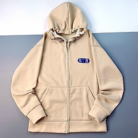 Áo Khoác Hoodie Nỉ Bông Zip STR Form Rộng Uniex Nam Nữ Ulzzang KUN