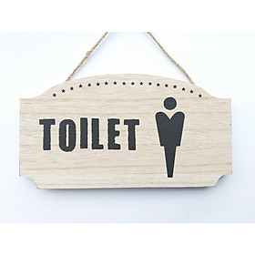 Bảng treo chỉ dẫn toilet 23.5*12.5*0.6