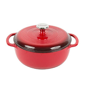 Nồi Gang Phủ Men Lodge - Đỏ/Trắng/Xanh ngọc/Đen/Xanh Dương Nhạt