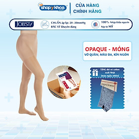 Vớ y khoa JOBST Opaque - Mỏng Hỗ Trợ Điều Trị giãn tĩnh mạch chân, 20-30 mmHg (vớ quần, màu da, kín ngón) (tất y khoa)