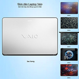 Mua Skin dán Laptop Sony Vaio in màu bạc bóng (inbox mã máy cho Shop)