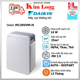 Mua Máy lọc không khí Daikin MC30VVM-A/H Diện tích 25m2  Lọc bụi mịn 2.5PM  khử mùi  diệt khuẩn - Hàng chính hãng
