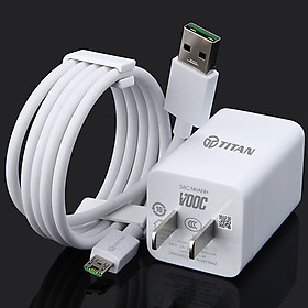 Mua Bộ cốc và cáp sạc nhanh VOOC 4.0 cổng MICRO USB cho điện thoại Oppo TITAN CB11 - Hàng chính hãng