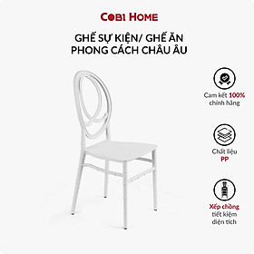 Mua Ghế ăn phong cách Châu Âu thiết kế tựa lưng hình Oval