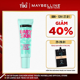 Kem Lót Mịn Da Che Khuyết Điểm Maybelline New York Baby Skin Pore Eraser Primer 22ml