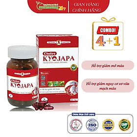 Viên uống CHOLES KYOJAPA giảm lượng cholesterol xấu trong cơ thể, tăng chuyển hóa lipid , hạ mỡ máu - Hộp 60v