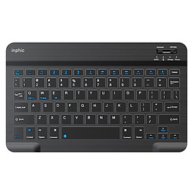 Bàn phím Bluetooth Inphic V750B dùng cho iphone ipad android windows kết nối 2 thiết bị - Hàng chính hãng