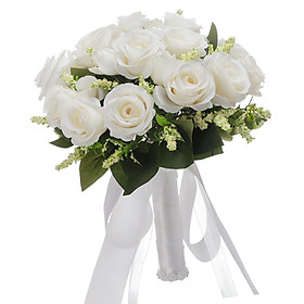 Artificial Flowers Handmade Bouquet Wedding Bouquet for Church Supplies