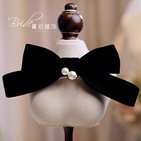 Kẹp Tóc Nơ Nhung Phong Cách Thời Trang Hàn Quốc Hot Trend Style Tiểu Thư Dễ Thương