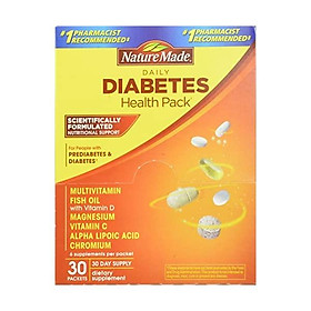 Nature Made Daily Diabetes Health Pack - MegaSize Pack of 120 Packets Nature-pt