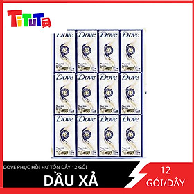 Dầu xả Dove Phục hồi Hư tổn Dây 12 gói