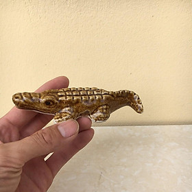 Tiểu cảnh Cá Sấu mini gốm Bát tràng 1 size TC-11