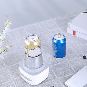 2-in-1 Car Heating Cooling Cup Mini Refrigerator for Milk Warmer and Cooler