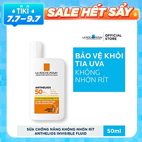Bộ chống nắng không nhờn rít La Roche-Posay Anthelios Shaka Fluid 50ml & Gel rửa mặt cho da dầu mụn 50ml
