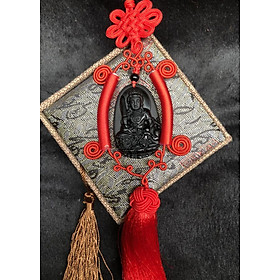 Treo Ô Tô Phật Văn Thù Obsidian tuổi Mão