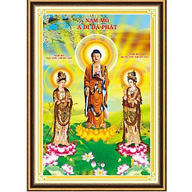Mua Tranh thêu chữ thập Tam Thế Phật kt100x70cm 53560