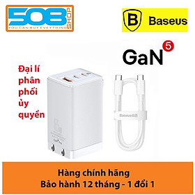 Mua Bộ sạc nhanh đa năng thế hệ mới Baseus GaN5 Pro Quick Charge 65W cho Smartphone/ Tablet/ iPad/ Macbook/ Laptop ( Tpye C x2 + USB  PD 3.0/ PPS/ QC4.0/ SCP/ FCP Multi Quick Charge Protocol  GaN5 Technology) - Hàng chính hãng