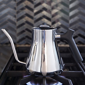Ấm Rót Nước Pha Cà Phê Fellow Màu Bạc- FELLOW KETTLE STAGG POUR-OVER KETTLE POLISHED- MADE USA